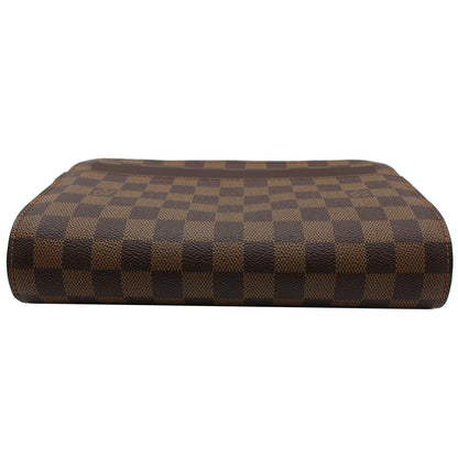 LOUIS VUITTON Saint Louis Damier Ebene Pochette Clutch Bag Brown