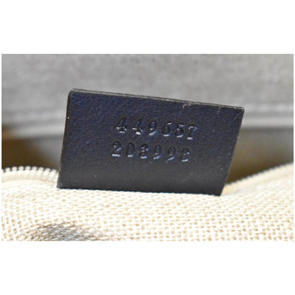 GUCCI Dome Micro Guccissima Leather Shoulder Bag Black 449657
