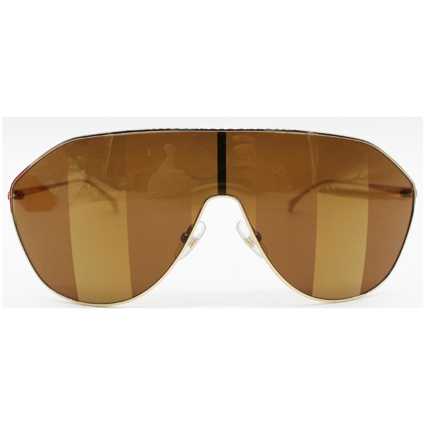 FENDI FF  Gold Sunglasses Brown Lens