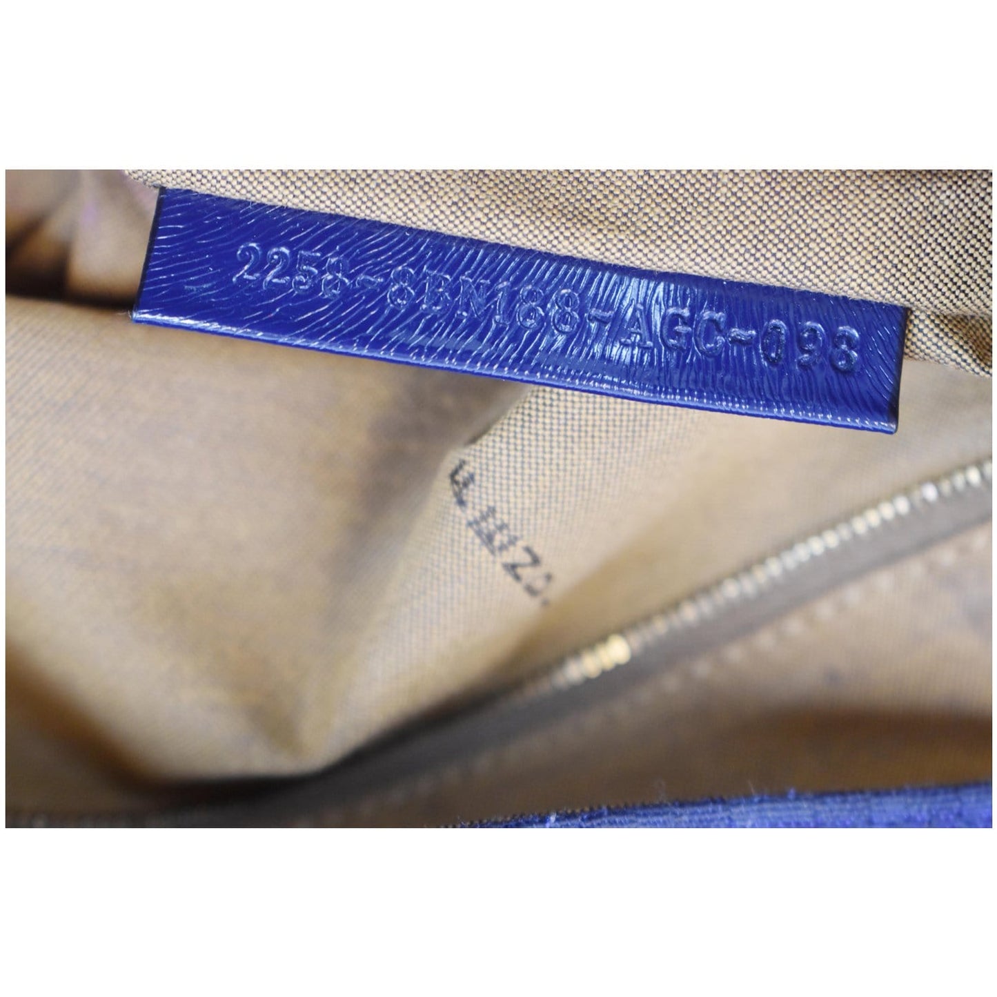 FENDI Zucchino Mamma Monogram Canvas Shoulder Bag Blue - Last Call