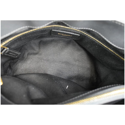 YVES SAINT LAURENT Medium Loulou Matelasse Leather Chain Shoulder Bag Dark Smog