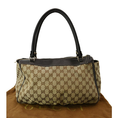 GUCCI D Ring GG Canvas Tote Bag Beige 189831