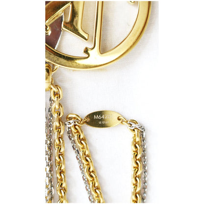 LOUIS VUITTON Louise Long Necklace Gold M64281