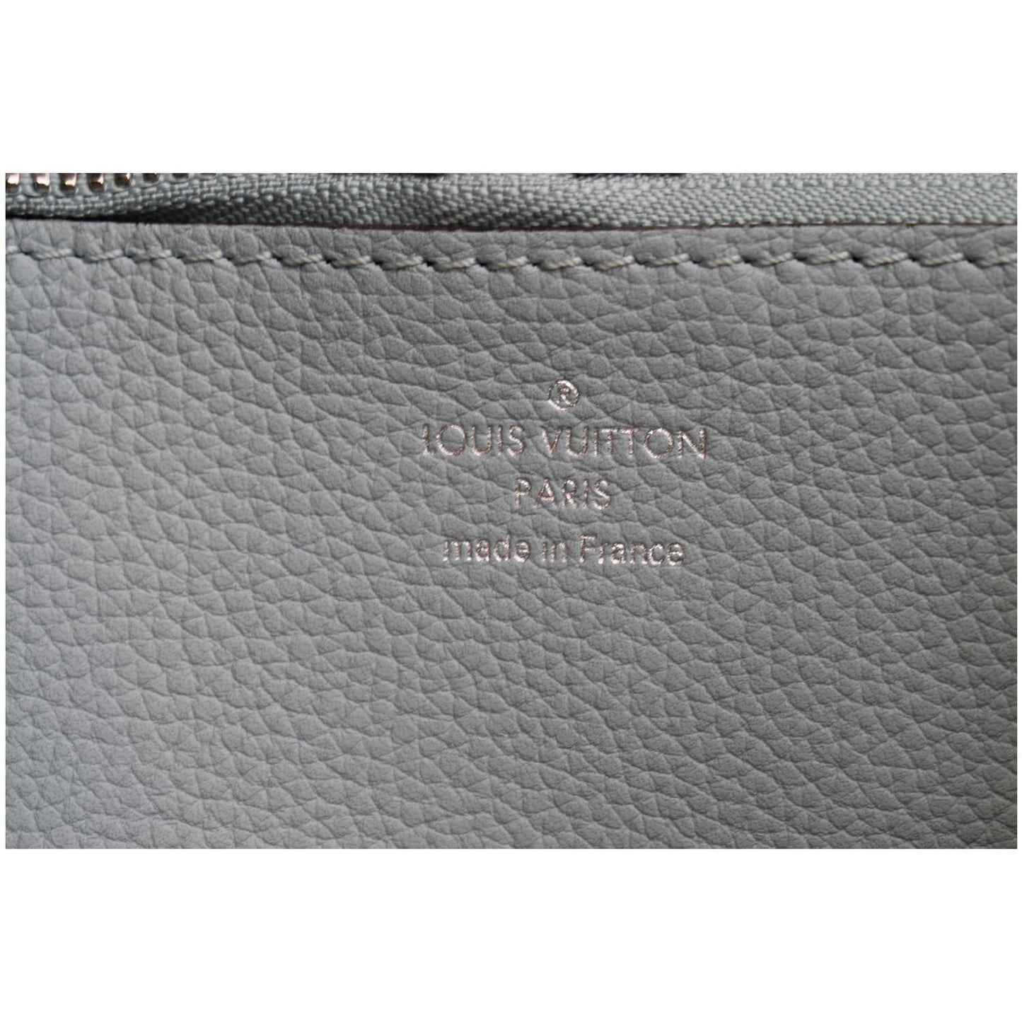 LOUIS VUITTON Muria Mahina Perforated Leather Crossbody Bag Vert
