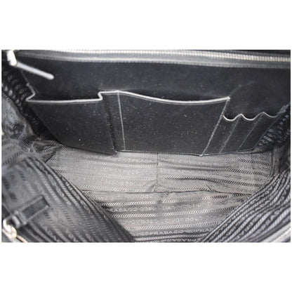 PRADA Saffiano Leather Briefcase Bag Black