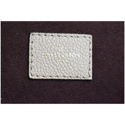 LOUIS VUITTON  Neverfull MM Monogram Empreinte Tote Bag Beige