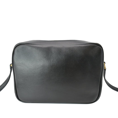 YVES SAINT LAURENT Lou Camera Leopard-Print Leather Crossbody Bag Black