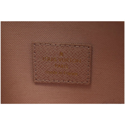 LOUIS VUITTON Pochette Felicie Damier Azur Crossbody Bag White