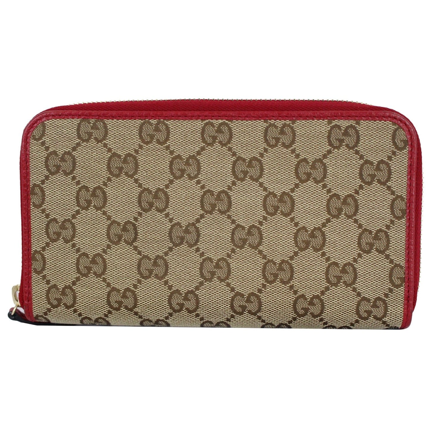 GUCCI GG Monogram Canvas Zippy Wallet Beige 363423