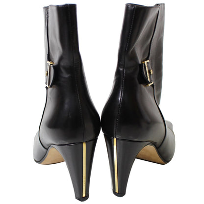 CHANEL Ankle Leather Zip Boots Black US 9.5 - 20% OFF