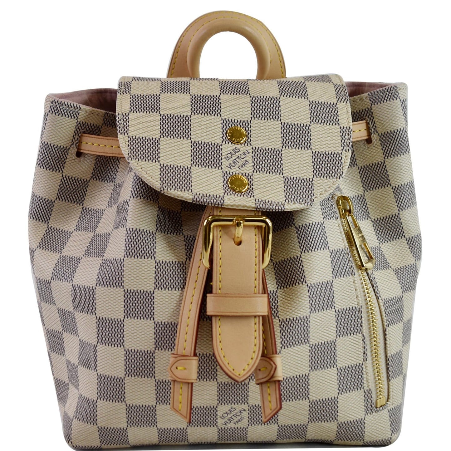 LOUIS VUITTON Sperone BB Damier Azur Backpack Bag White
