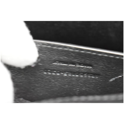 YVES SAINT LAURENT Envelope Mix Matelassé Chain Medium Leather Shoulder Bag Black