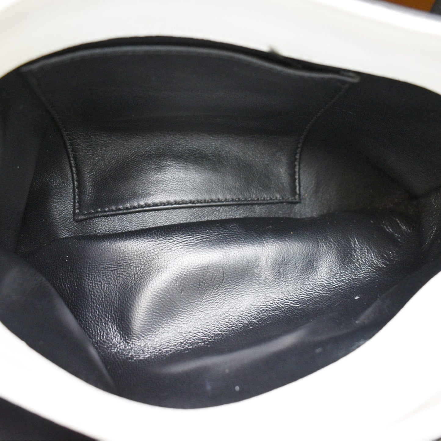 CHRISTIAN DIOR Diorling Medium Leather Shoulder Bag White/Black