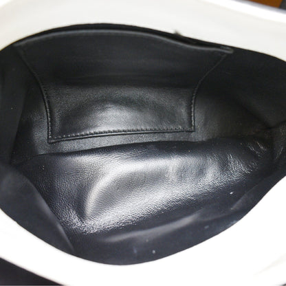 CHRISTIAN DIOR Diorling Medium Leather Shoulder Bag White/Black