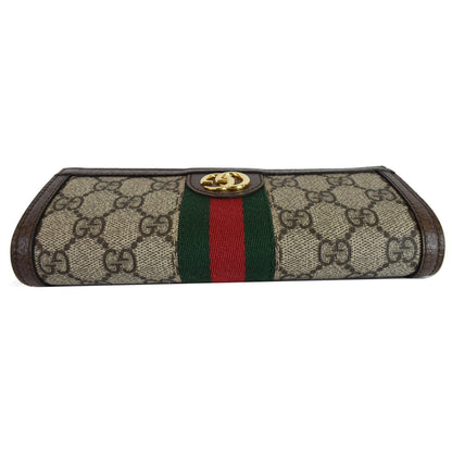 Gucci Ophidia GG Continental Supreme Canvas Wallet Beige 523153