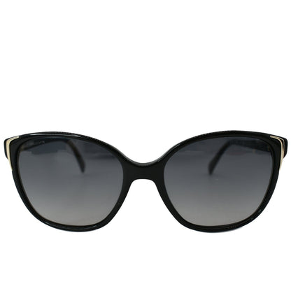 PRADA SPR 01O 1AB-5W1 Black Sunglasses Gray Polarized Lens