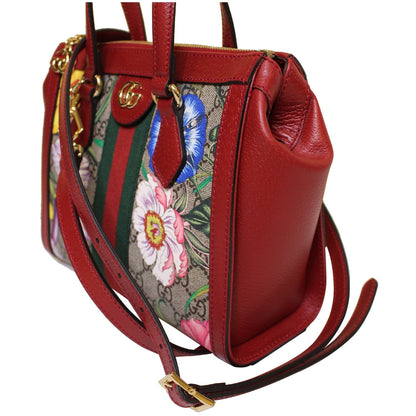 Gucci Ophidia GG Flora Supreme Small Tote Bag Red 547551
