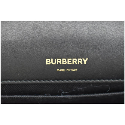 Burberry Small Horseferry Print Lola Quilted Leather Bag Black