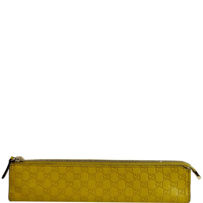 GUCCI Microguccissima Pencil Pouch Yellow 256579