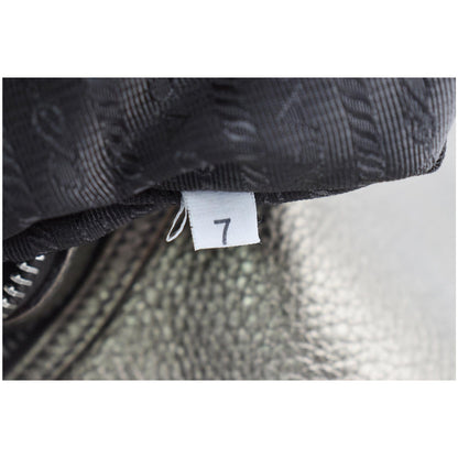 PRADA Vitello Daino Leather Hobo Bag Metallic Gold - 10% OFF
