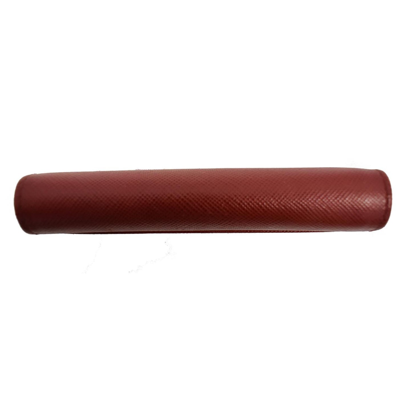 PRADA Saffiano Leather Bi-Fold Wallet Card Case Coin Purse Red - Final Sale