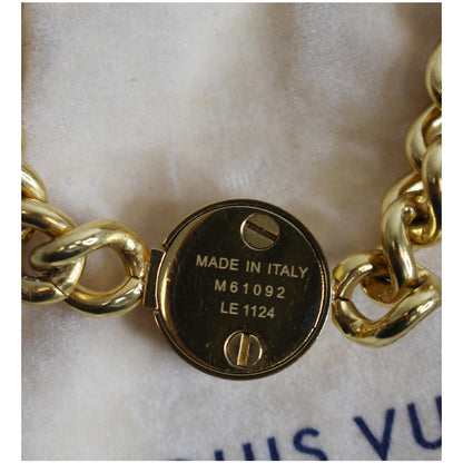 LOUIS VUITTON LV ID Chain Necklace Gold M61092