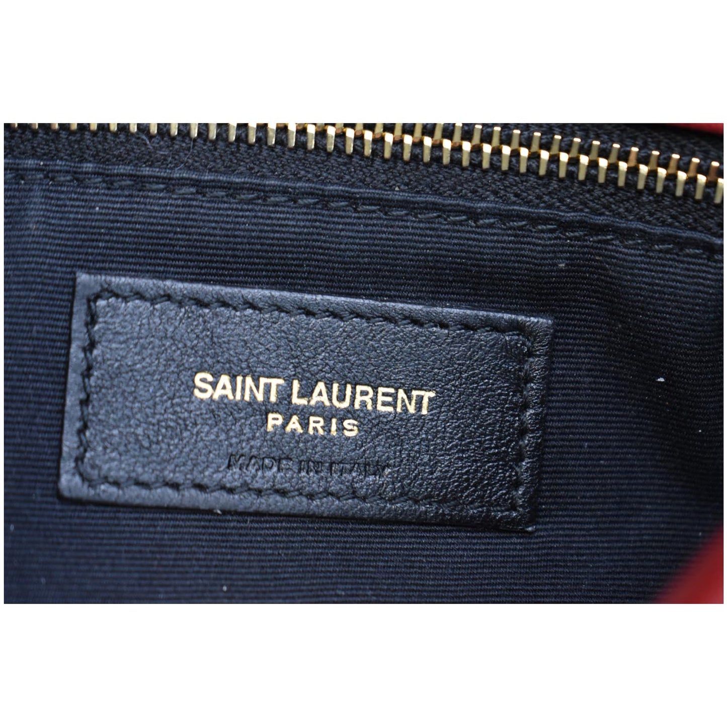 YVES SAINT LAURENT Small Loulou Puffer Quilted Lambskin Leather Crossbody Bag Red