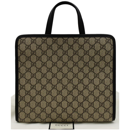 GUCCI Children�s Cat Printed GG Canvas Tote Bag Beige 645290