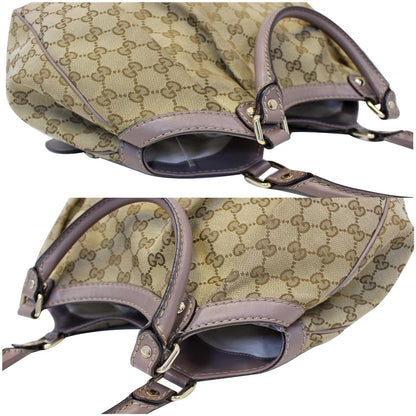 GUCCI Sukey Medium  GG Canvas Tote Bag Beige 211944