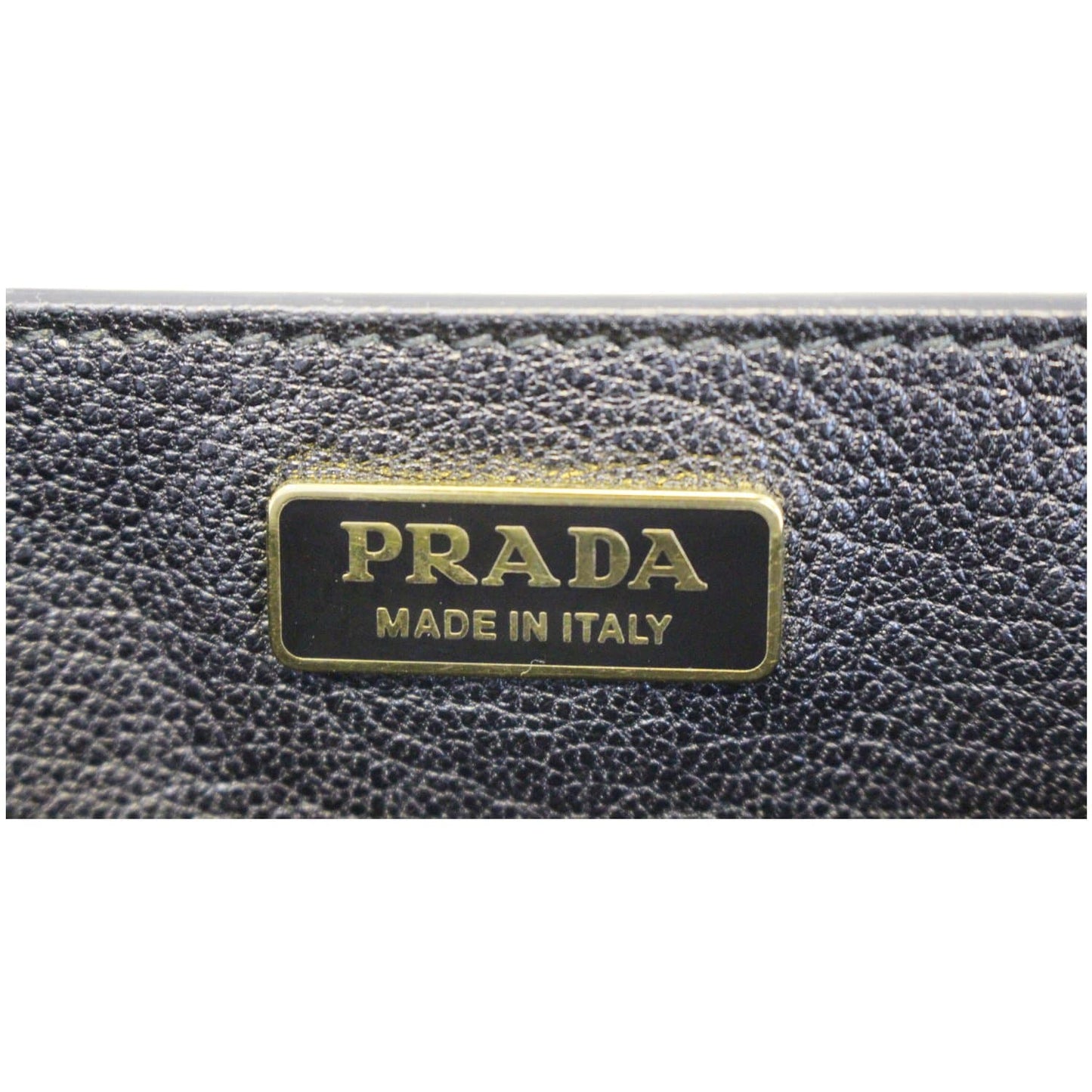 PRADA City Calf Saffiano Leather Cahier Shoulder Bag Talco Nero