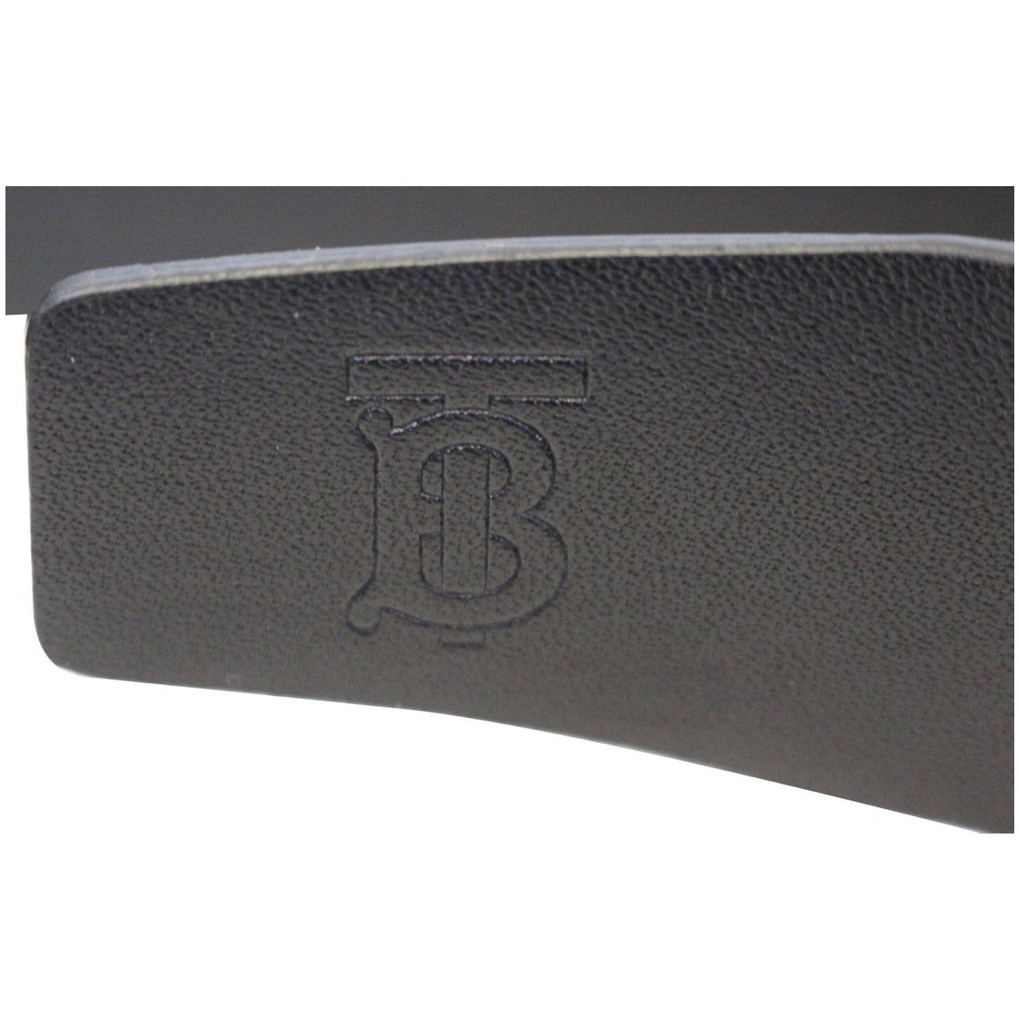 BURBERRY Vintage Check E-Canvas Leather Belt Beige Size 38