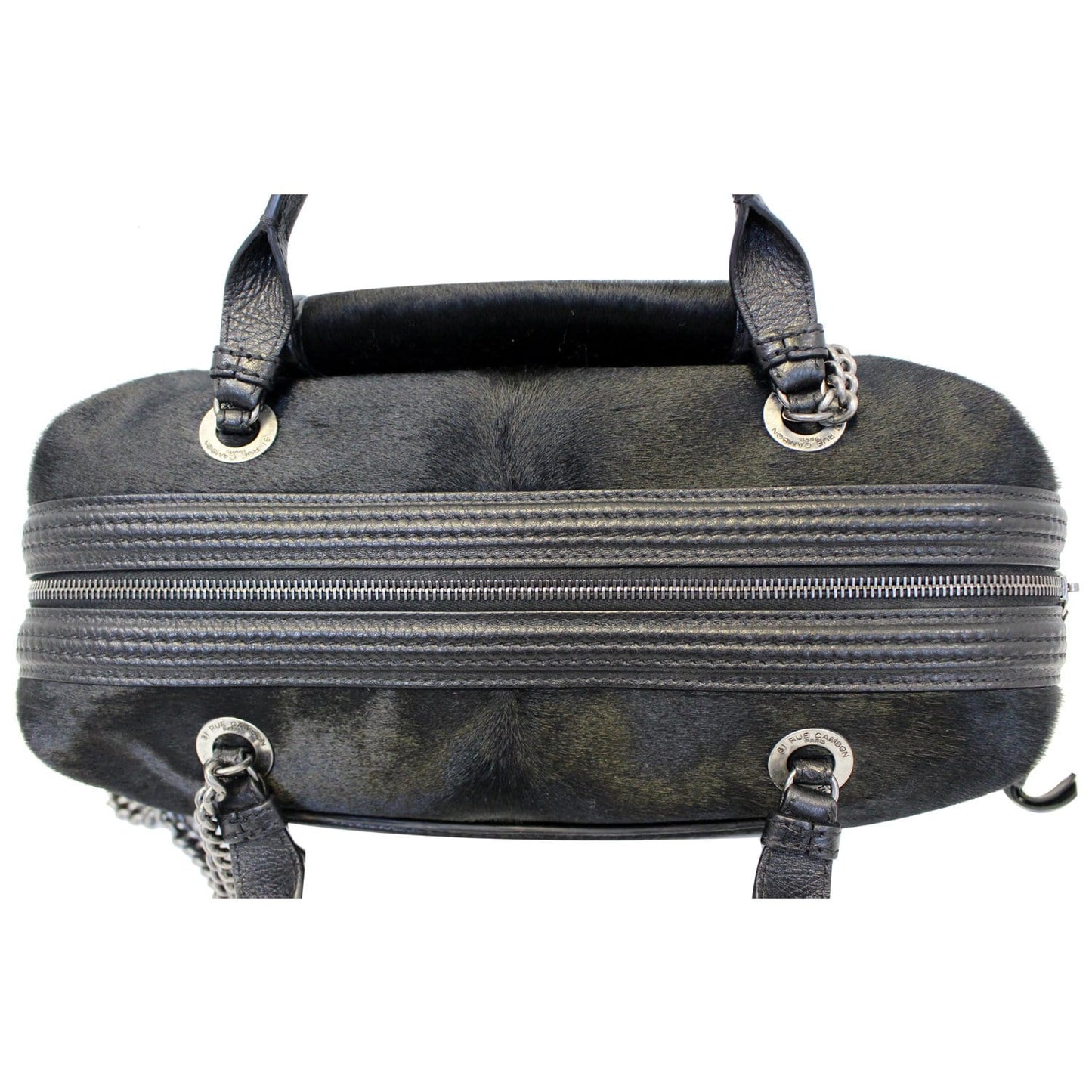 CHANEL Paris Dallas Pony Hair Leather Fringe Bowling Bag Black - Last Call