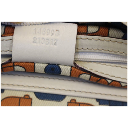 GUCCI Cream Guccissima Leather Gold-tone Tote Shoulder Bag 145993