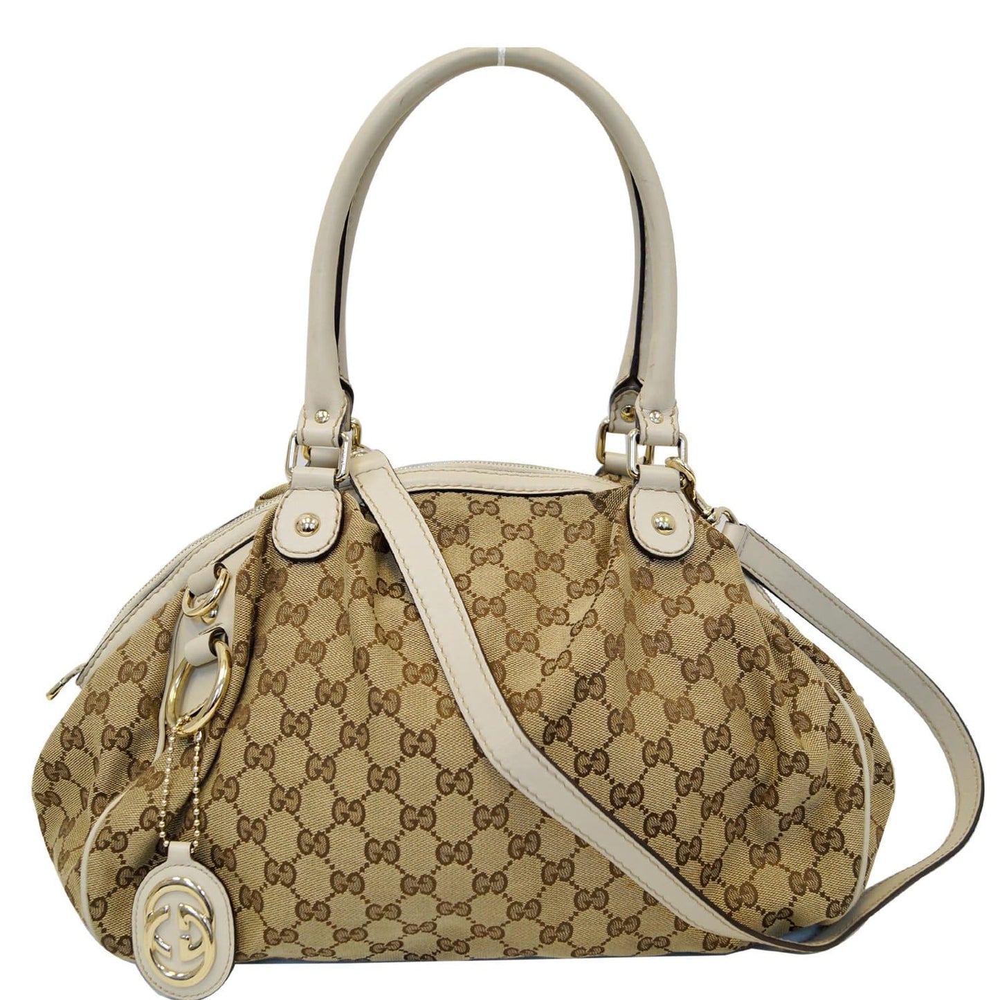 Gucci GG Sukey Two Way Shoulder Bag Beige 223974