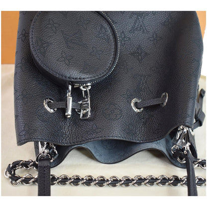 LOUIS VUITTON Bella Mahina Calf Leather Crossbody Bag Black