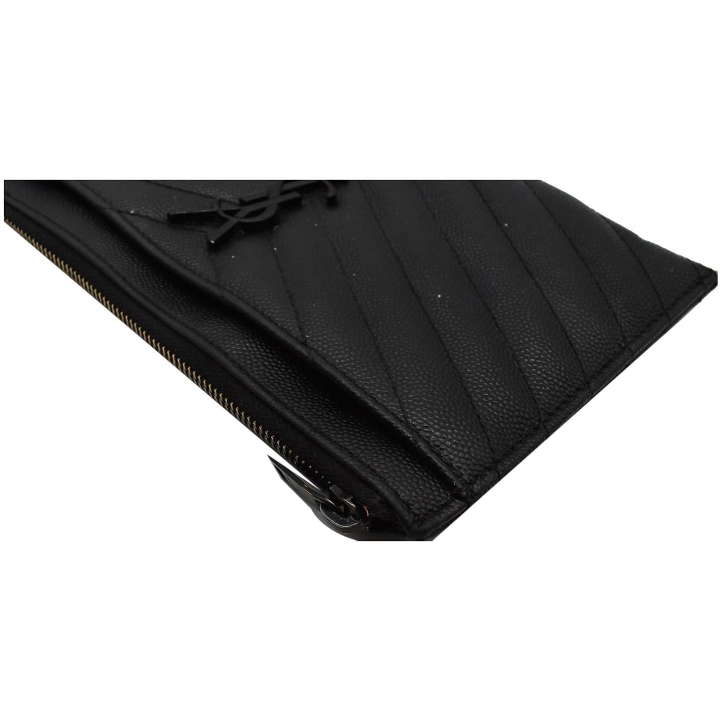 YVES SAINT LAURENT Bill Pouch Grain De Poudre Black