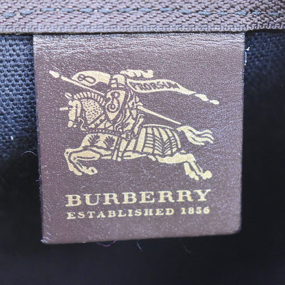 BURBERRY Haymarket Check Coated Canvas Travel Bag Beige