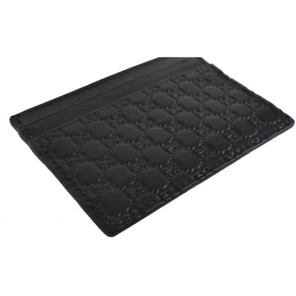 GUCCI Microguccissima Card Case Black 476010