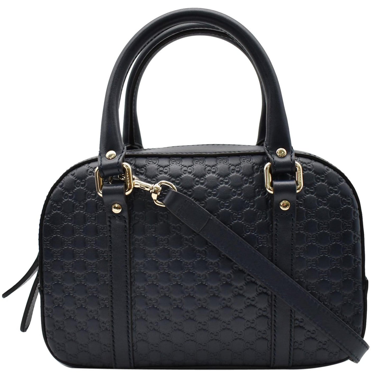 GUCCI Microguccissima Small Leather Crossbody Bag Blue 510289
