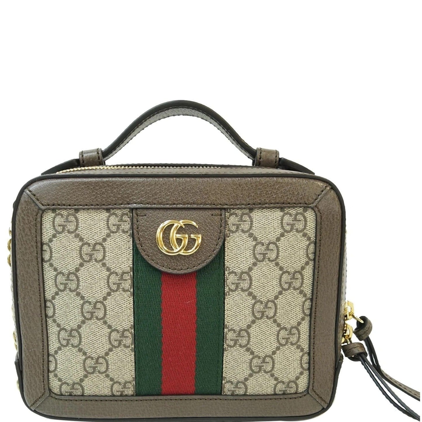 GUCCI Ophidia GG Mini Supreme Shoulder Bag Beige/Ebony 602576