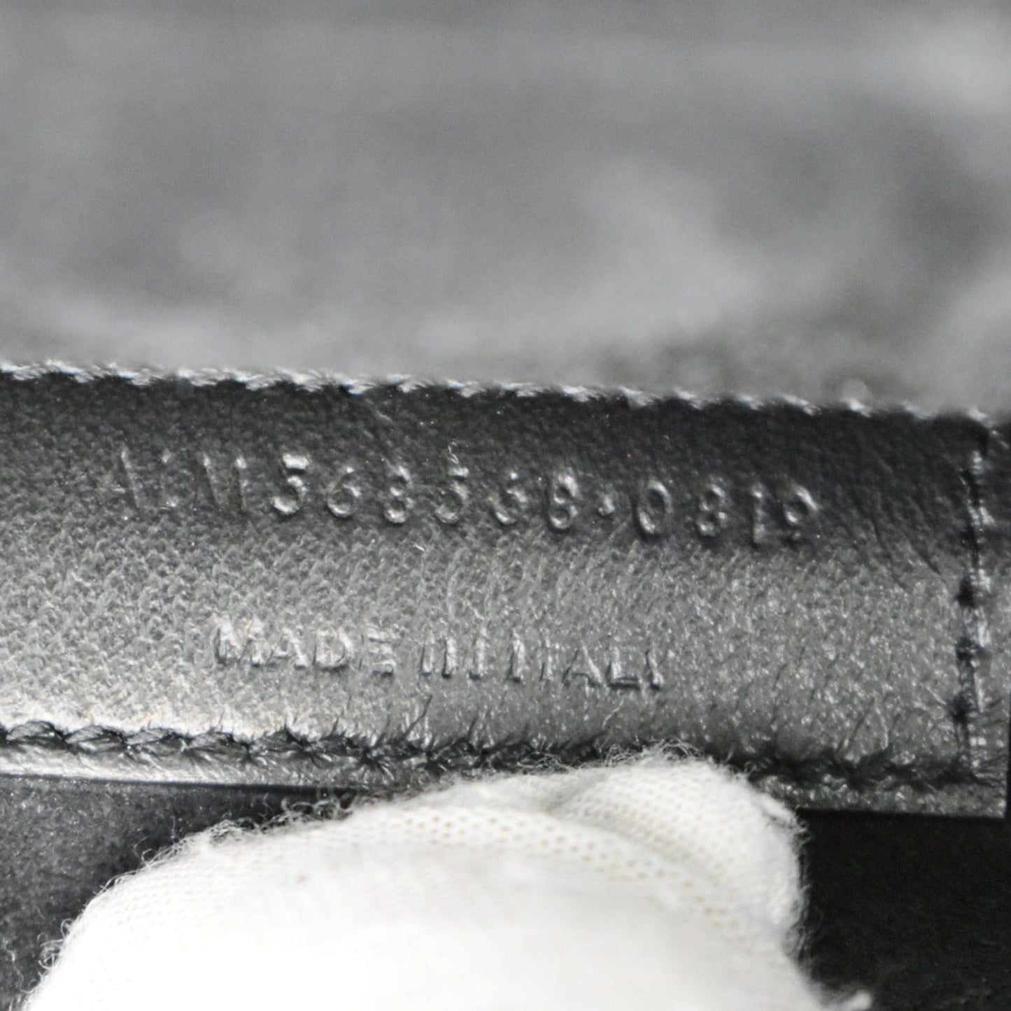 YVES SAINT LAURENT New Besace Embossed Leather Crossbody Bag Black