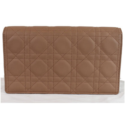 CHRISTIAN DIOR The Lady Dior Calfskin Chain Pouch Bag Blush Ultramatte