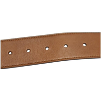 GUCCI Web Double G Buckle Leather Belt Multicolor Size 95/38