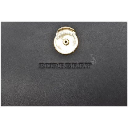 BURBERRY Henley Haymarket Check Canvas Wallet On Chain Crossbody Bag Beige
