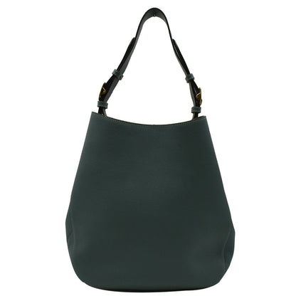 BURBERRY Bucket Leather Shoulder Bag Blue