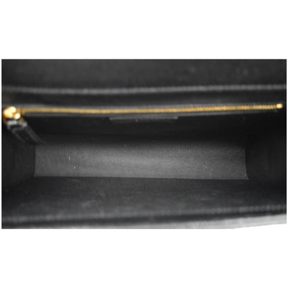 YVES SAINT LAURENT Large Envelope Mix Matelasse Grain De Poudre Chain Shoulder Bag Black
