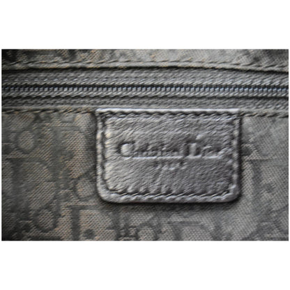 CHRISTIAN DIOR Lace Up Admit It Leather Hobo Bag Dark Brown