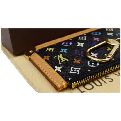 LOUIS VUITTON Pochette Key Cles Monogram Coin Case Multicolor
