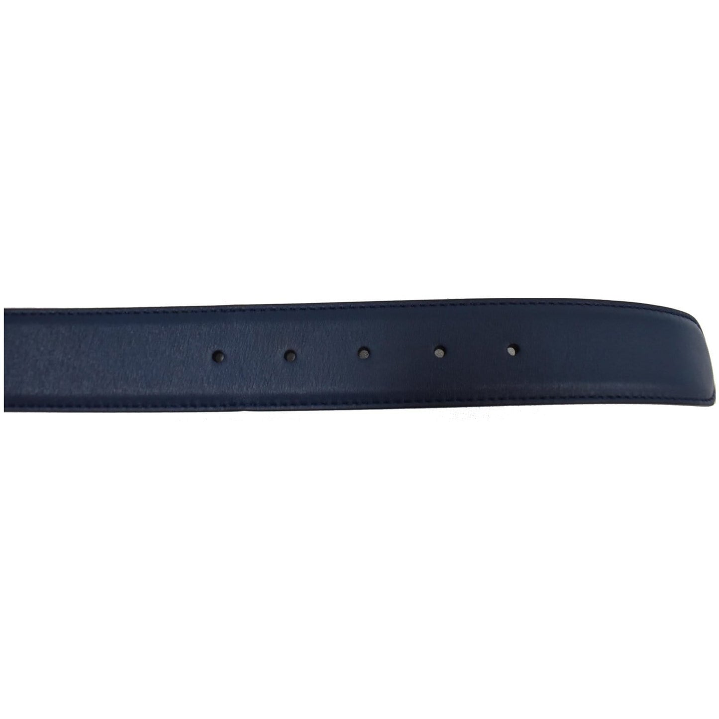 GUCCI GG Reversible Leather Belt Blue/Black 546386 Size 90.36