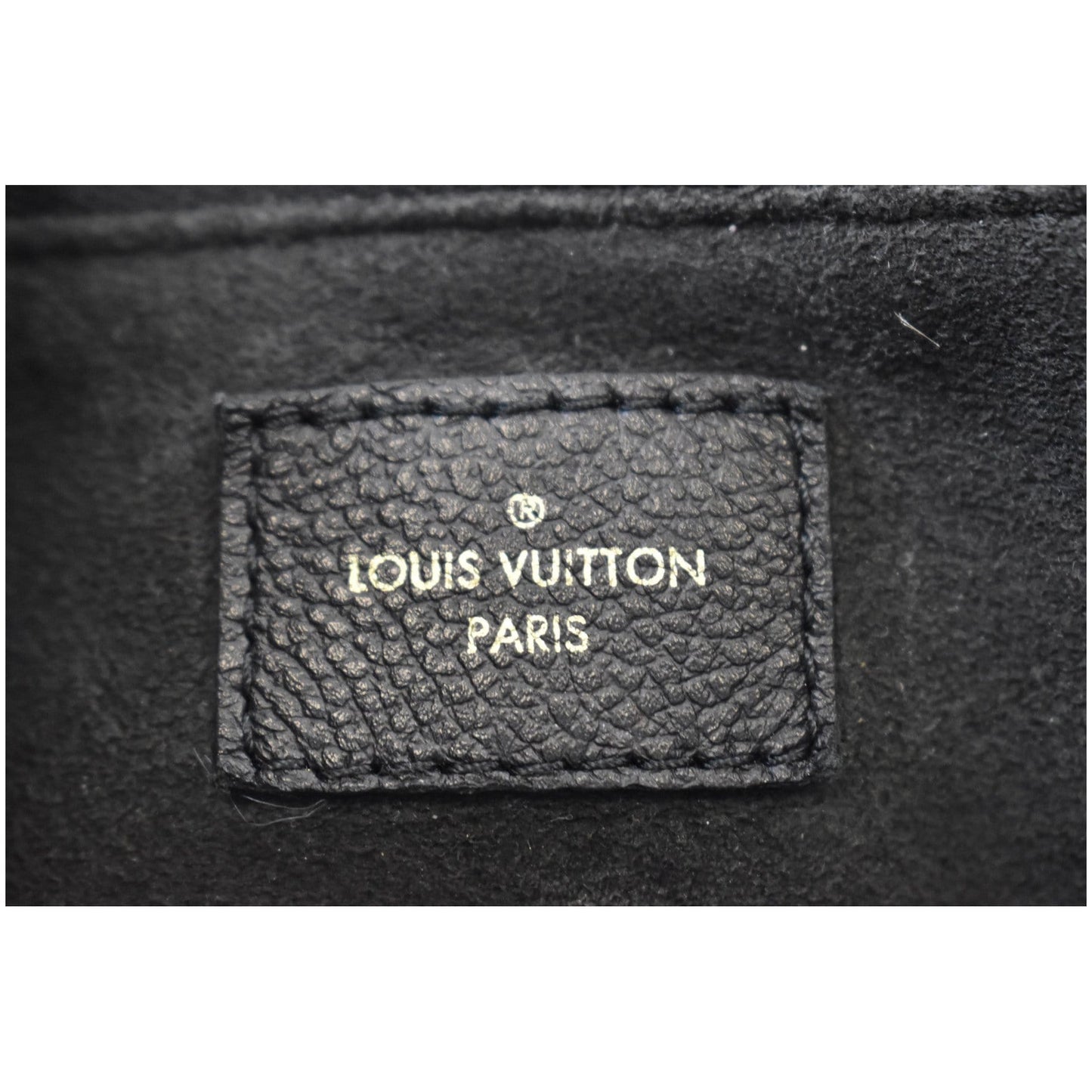 LOUIS VUITTON Surene MM Empreinte Leather Shoulder Bag Black